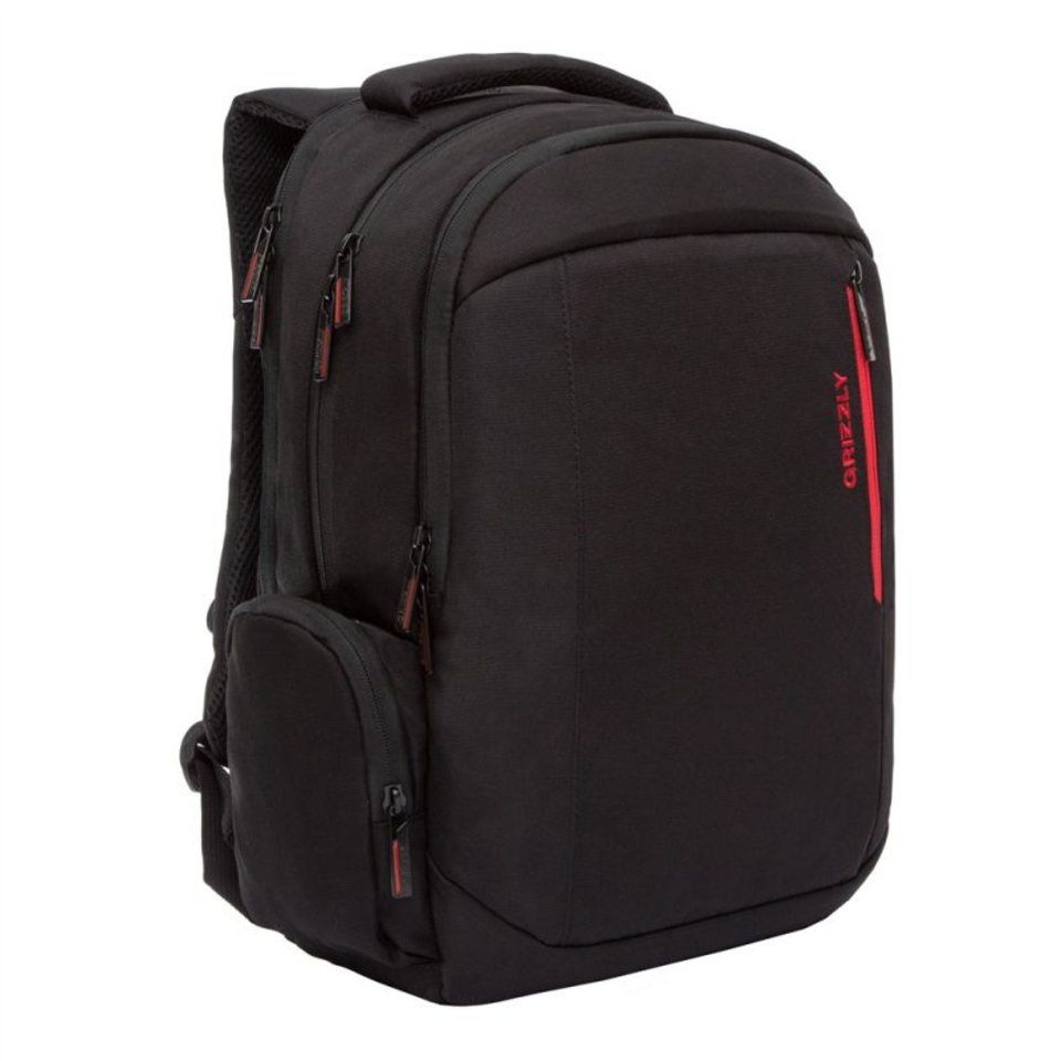 рюкзак для мальчика RQ-012-1/1 черно-красный Grizzly
