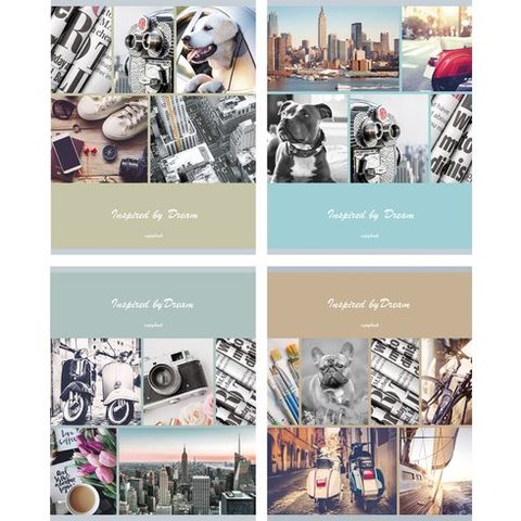 тетрадь 48 листов Вдохновленный мечтой в клетку 7604