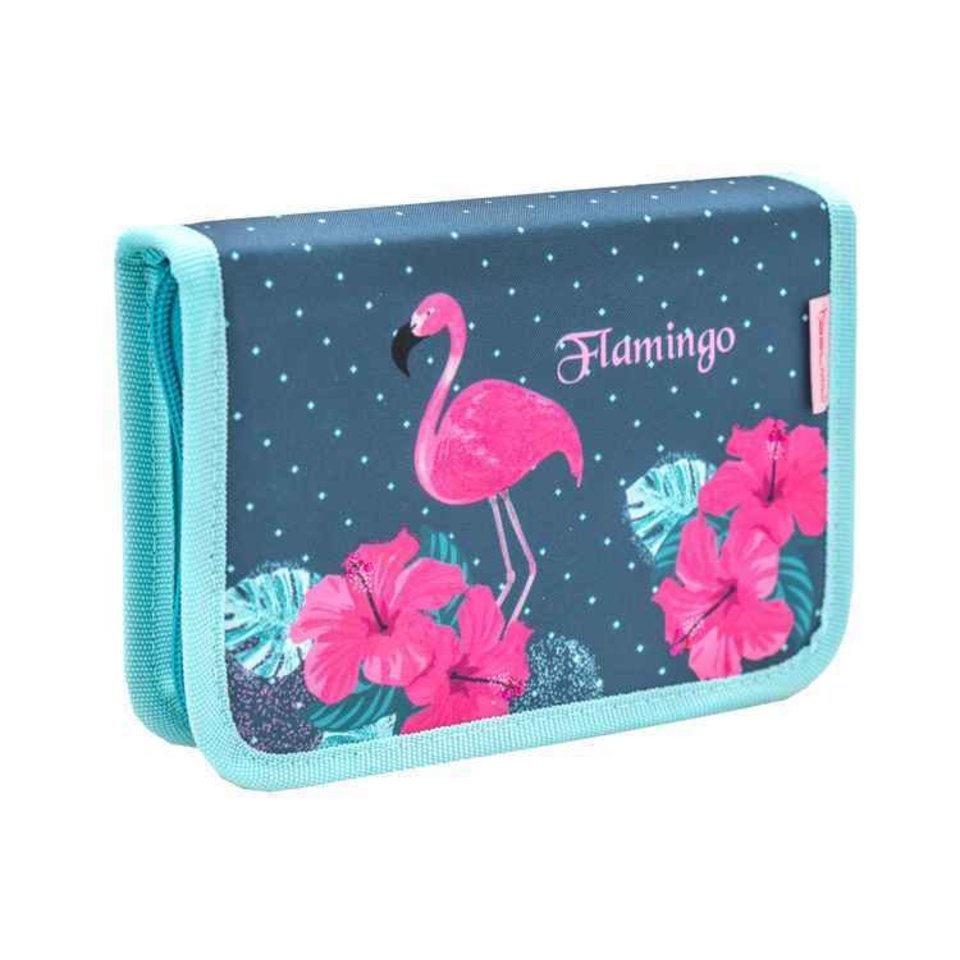 пенал для девочки Flamingo paradise с 2 планками 335-72/834 Belmil