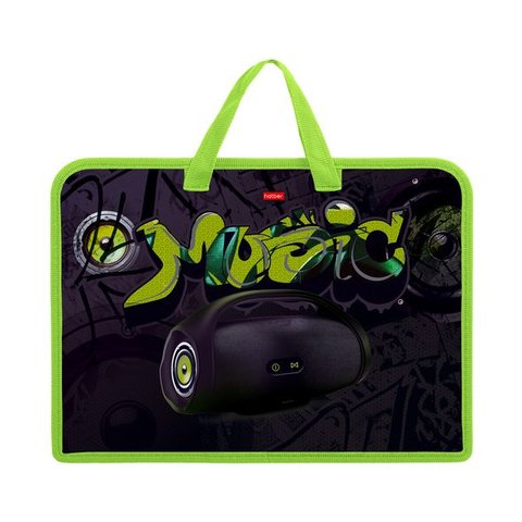папка для тетрадей А4 с ручками Boombox пластик AMc 83073 Hatber
