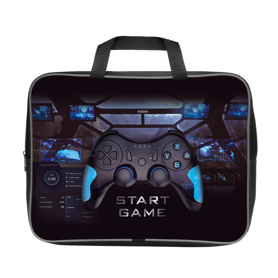 папка для тетрадей А4 с ручками Start the game текстиль NSn 79005 Hatber