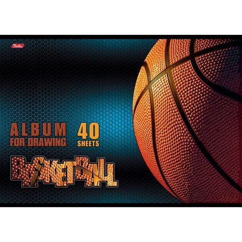 альбом для рисования 40 листов Спортклуб 3D (050130)