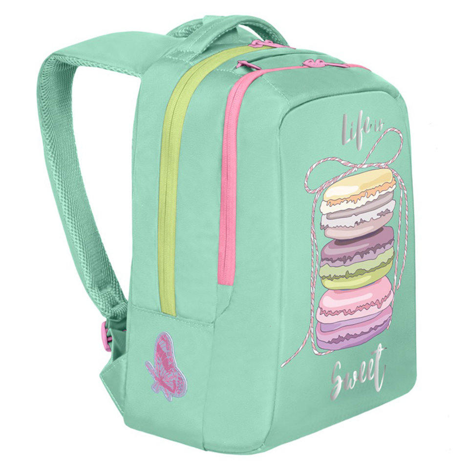 рюкзак для девочки RG-066-1/1 мятный Grizzly