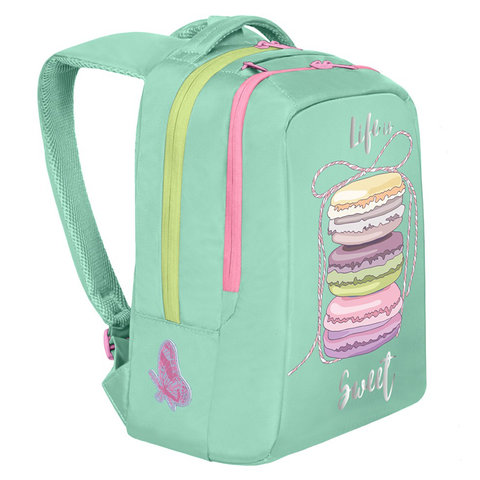 рюкзак для девочки RG-066-1/1 мятный Grizzly