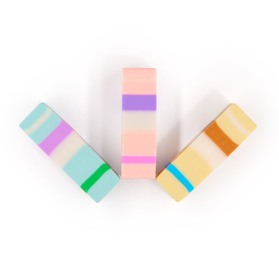 ластик цветной Полосатики BV HappyGraphix