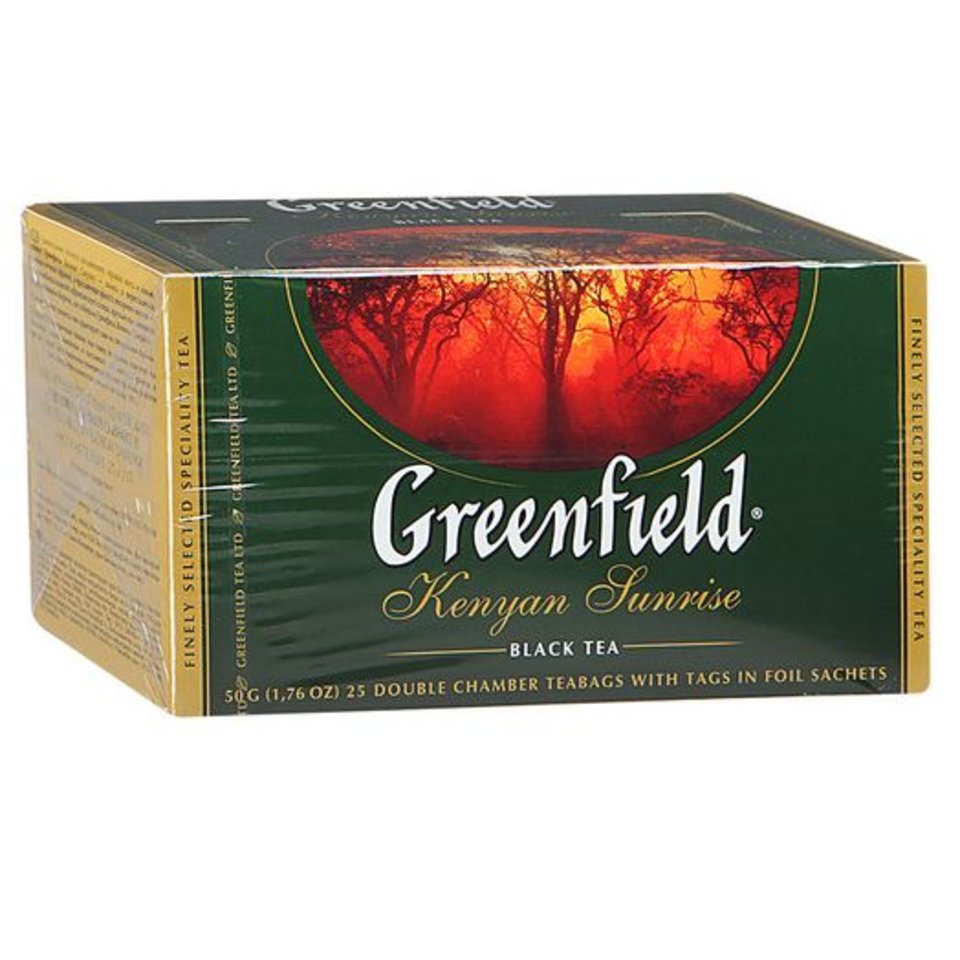 чай Greenfield Кениан Санрайс черный 25 пакетиков 50гр. 1040919