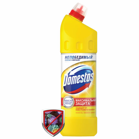 чистящее средство Domestos 1л Лимонная Свежесть с отбеливающим эффектом 601746
