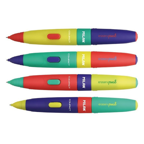 карандаш автоматический 0.7мм MILAN Compact Mix ластик ассорти18502920