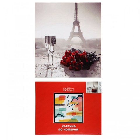 картина по номерам Любовь в Париже 40х50см 209291