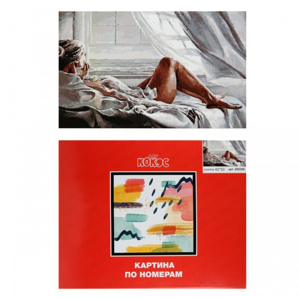 картина по номерам Наедине с морем 40х50см 209309