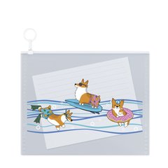 папка-конверт на молнии А6 Собаки 52084