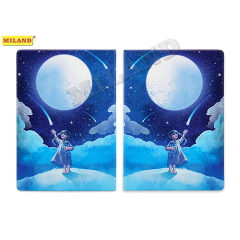обложка для паспорта Девочка и Луна ПВХ ОП-2172