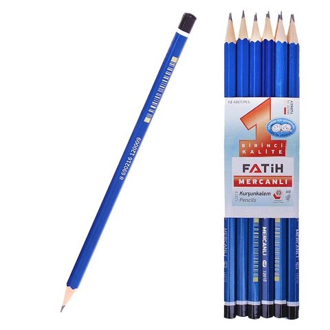 карандаш простой FATIH Coral HB черное дерево, заточенный, ассорти, 16760/205-2163