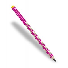 карандаш простой STABILO EASY GRAPH для левшей трехгранный розовый 321/01-HB