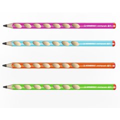 карандаш простой STABILO EASY GRAPH трехгранный для правшей оранжевый 322/03-HB