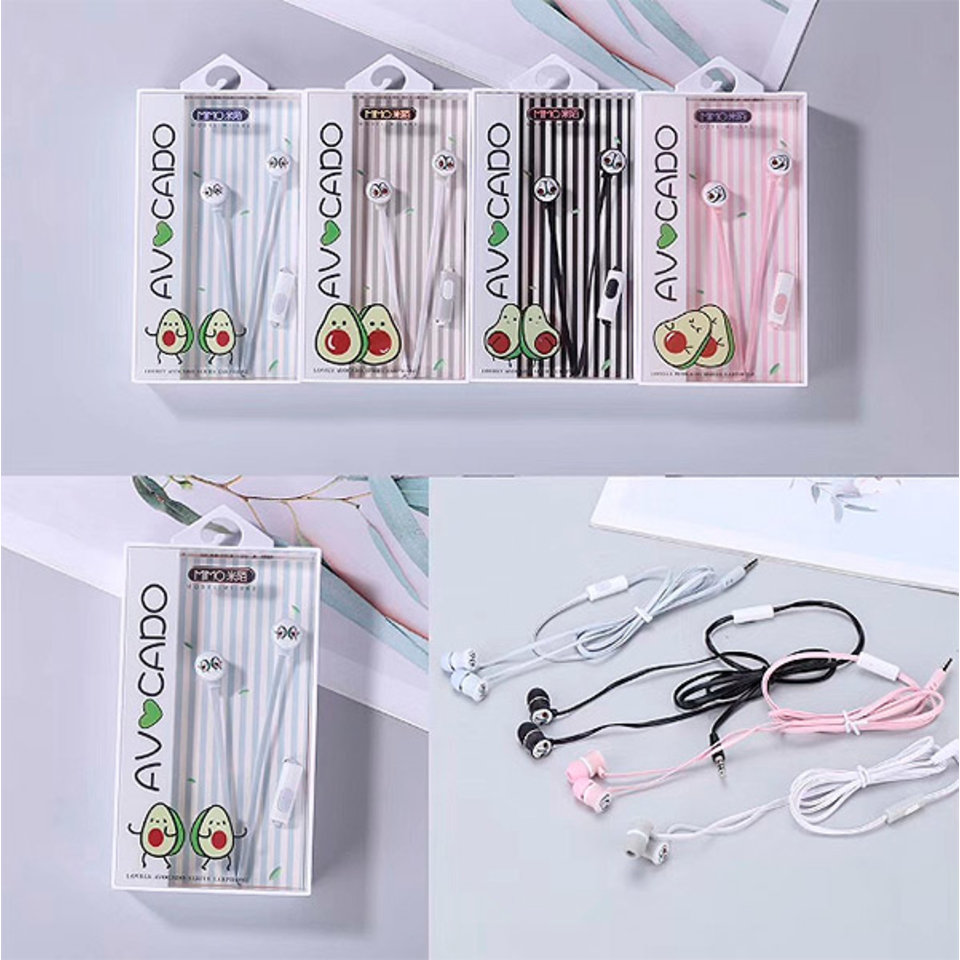 наушники вкладыши с микрофоном My avocado ассорти 089