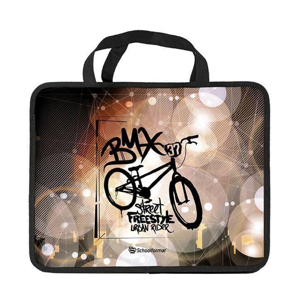 папка для тетрадей А4 с ручками BMX пластик ПТРТМРШ-BMX