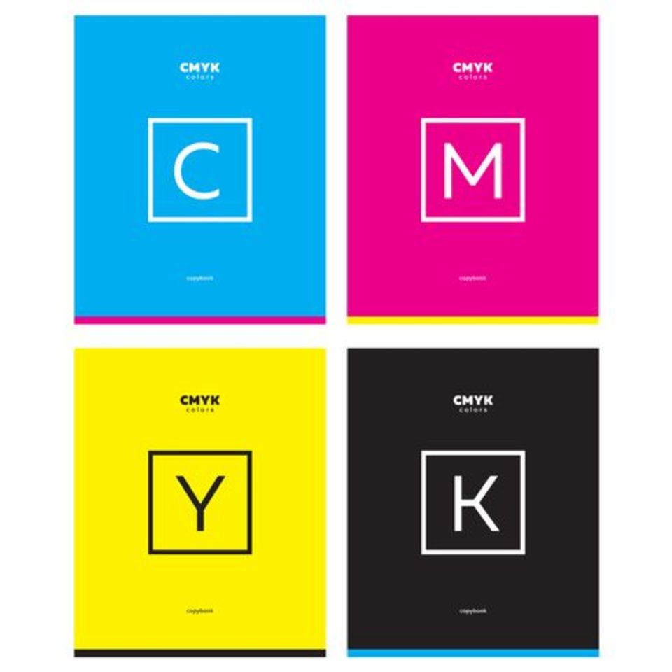 тетрадь 48 листов Cmyk на гребне 8852