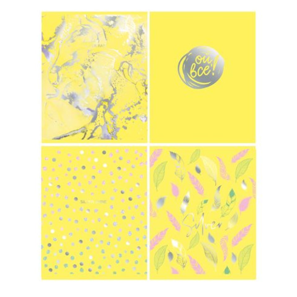 тетрадь 48 листов Silver shine в клетку 8814