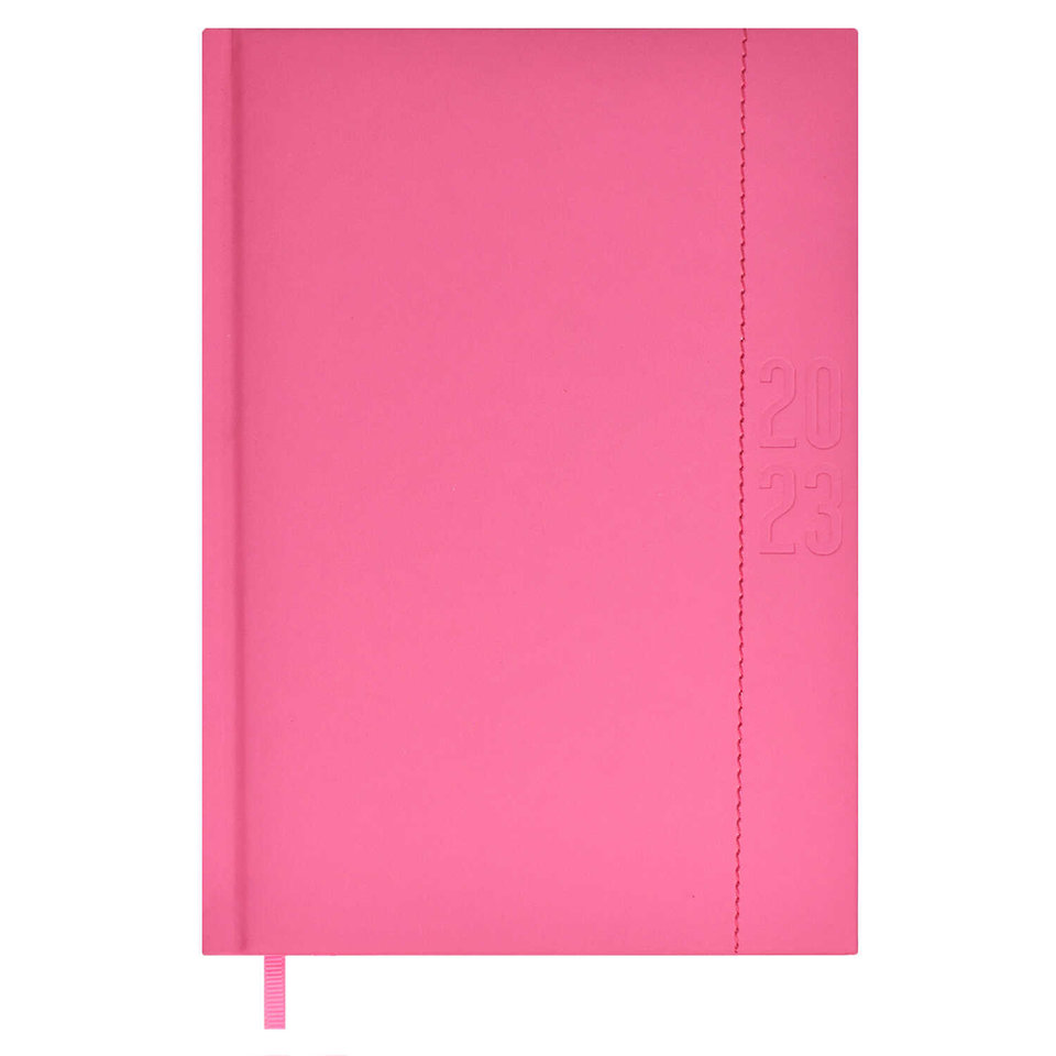 ежедневник датированный А5 Плонжэ-эконом кожзам розовый 60956 2023г