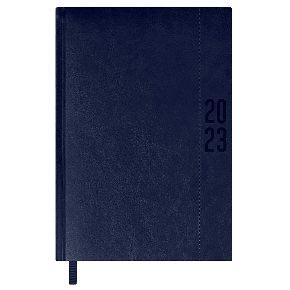 ежедневник датированный А5 Сариф-эконом кожзам синий 60952 2023г