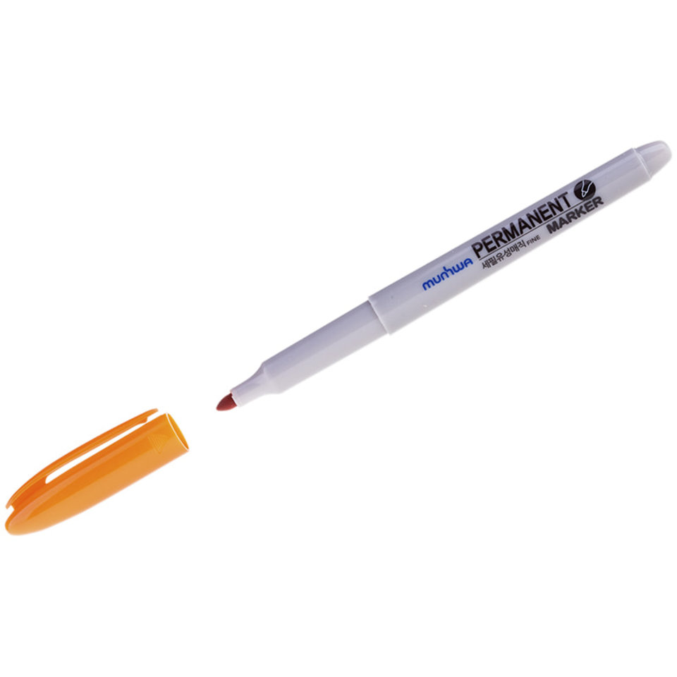 маркер перманентный тонкий 1.5мм Mun-Hwa оранжевый FPM-09 235091