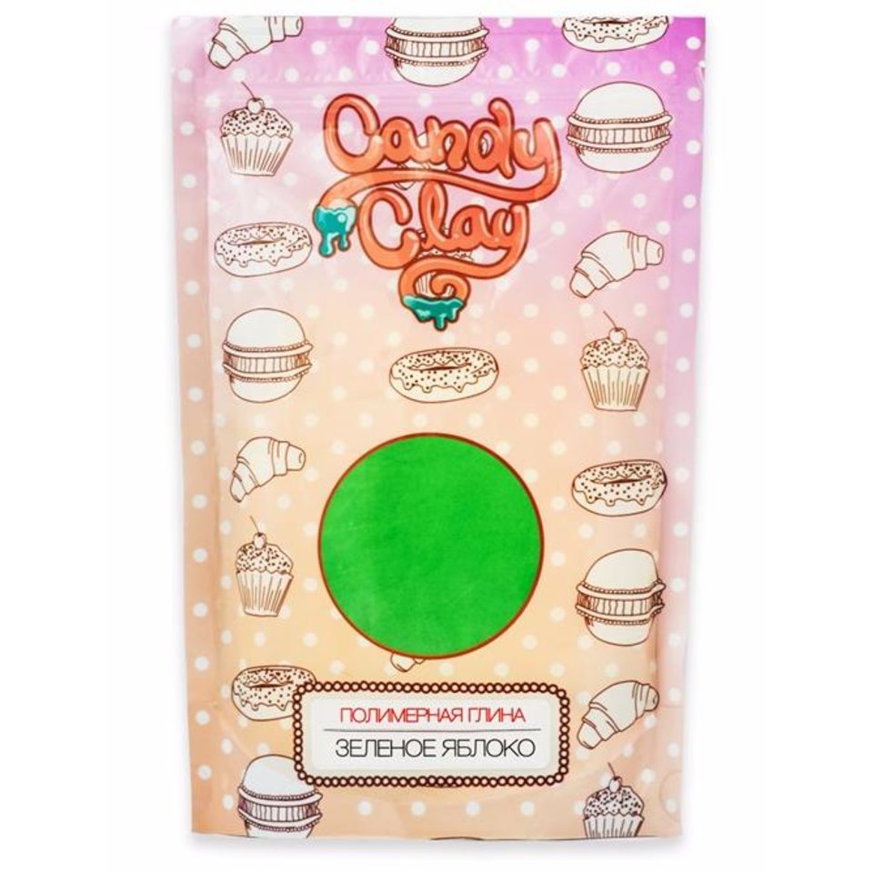 масса Candy Clay Полимерная кондитерская глина ЗЕЛЕНОЕ ЯБЛОКО 01-0204
