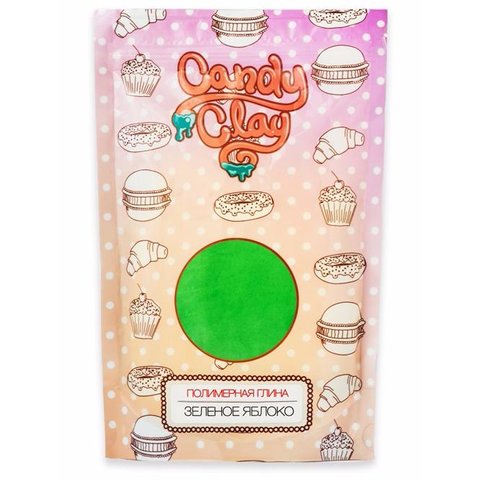 масса Candy Clay Полимерная кондитерская глина ЗЕЛЕНОЕ ЯБЛОКО 01-0204