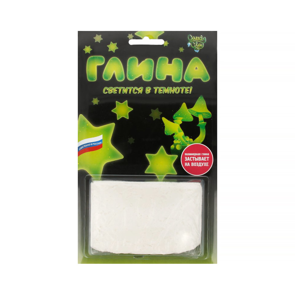 масса Candy Clay Полимерная кондитерская глина СВЕТЯЩАЯСЯ 01-0209