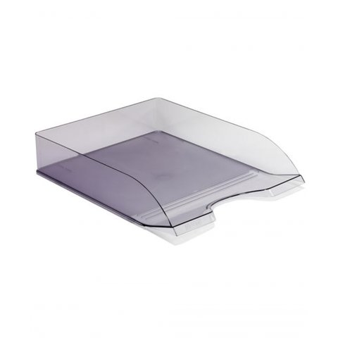 лоток для бумаг горизонтальный пластиковый Дельта дымчатый Стамм ЛТ653