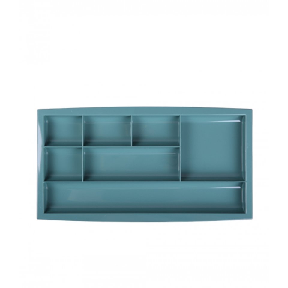 подставка для канцелярских принадлежностей пластик Fild зелёная 182х351х20мм Стамм ОР711