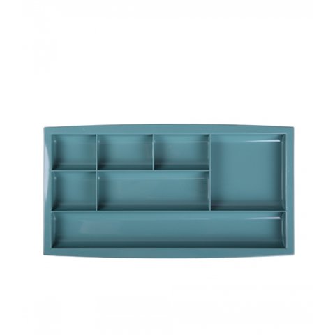 подставка для канцелярских принадлежностей пластик Fild зелёная 182х351х20мм Стамм ОР711