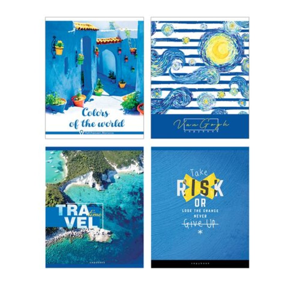 тетрадь 48 листов Blue world в клетку 8629 BG