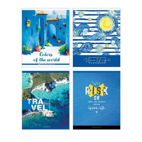 тетрадь 48 листов Blue world в клетку 8629 BG