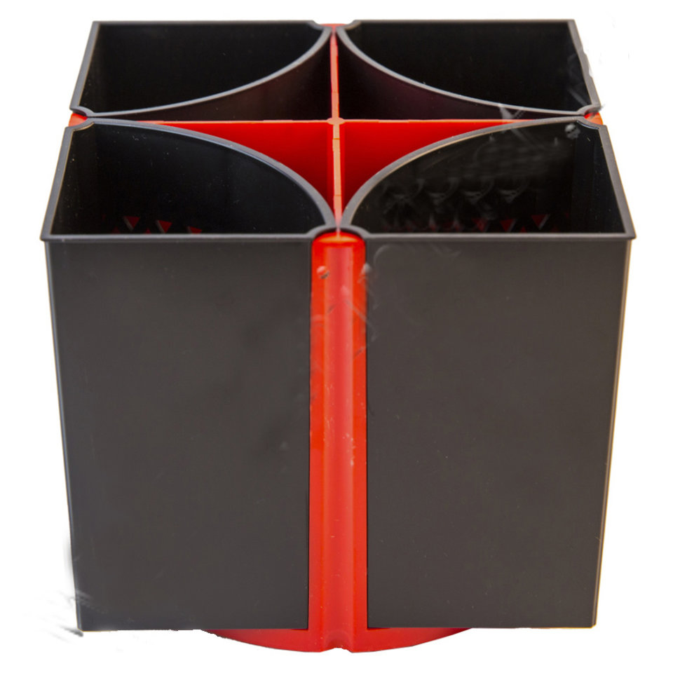 подставка для канцелярских принадлежностей пластик ассорти Квартет /02201153