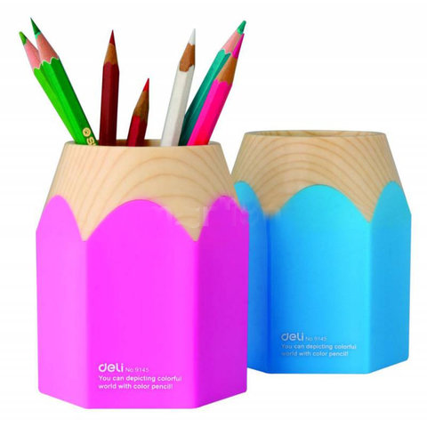Подставка для ручек и карандашей цилиндр 10х9х9см, 4 цвета