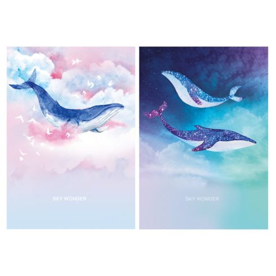 записная книжка А6 64 листа Sky wonder 8840 BG