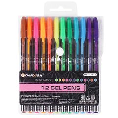 ручки гелевые набор 12 цветов NEON Color