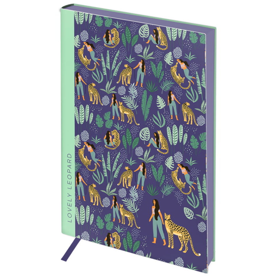 ежедневник недатированный А5 интегральный переплет Vision. Lovely leopard ENA5-30166