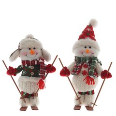 игрушка новогодняя Снеговик 32см 2 вида 821867 игрушка новогодняя Снеговик 32см 2 вида 821867