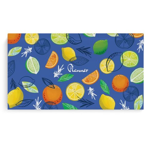 еженедельник недатированный А7 интегральная обложка планинг Цитрусы 50711