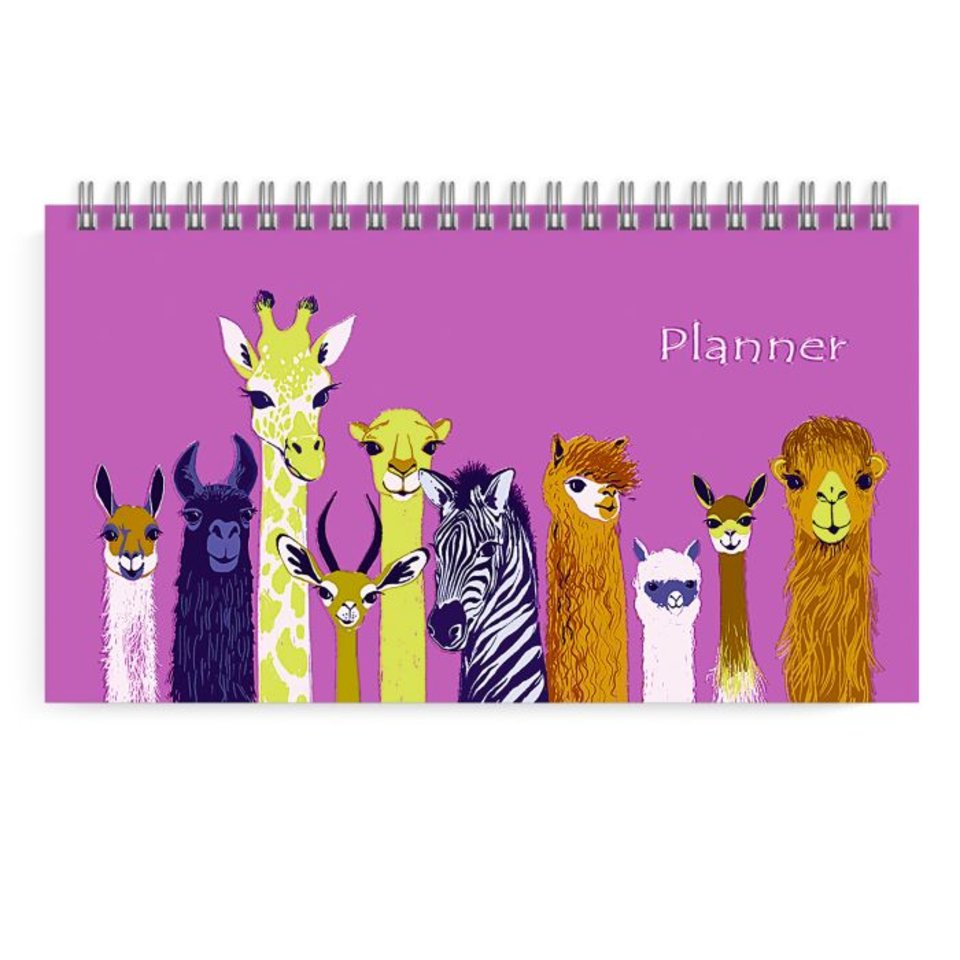 еженедельник недатировааный А7 планинг на гребне Забавные животные 50690