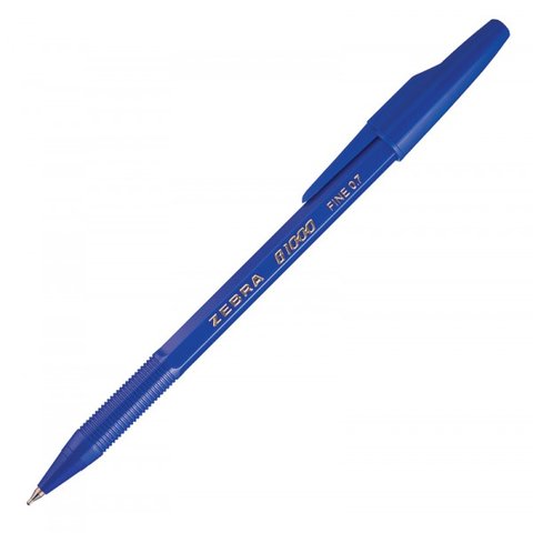 ручка шариковая ZEBRA B 1000 cиняя мягкие чернила 437176