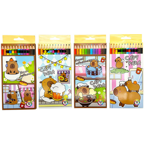 цветные карандаши 12цв Сapy para Капибара шестигранные 5726100