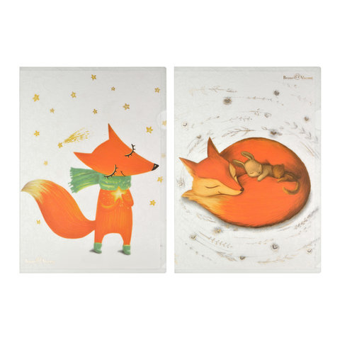 папка-уголок BV Волшебные лисы А4 2 вида в ассортименте 14-038/03