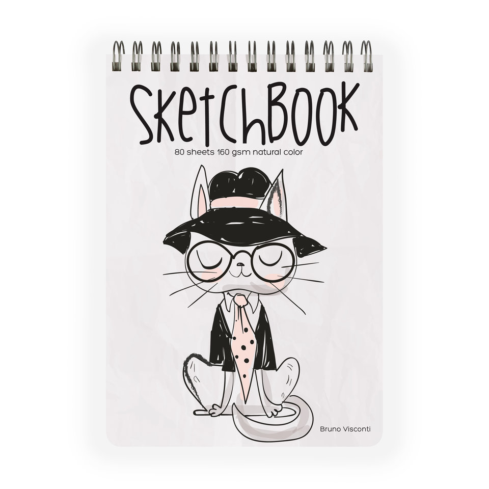 скетчбук А4 80 листов Bruno Visconti на гребне 160г/м 1-552/04
