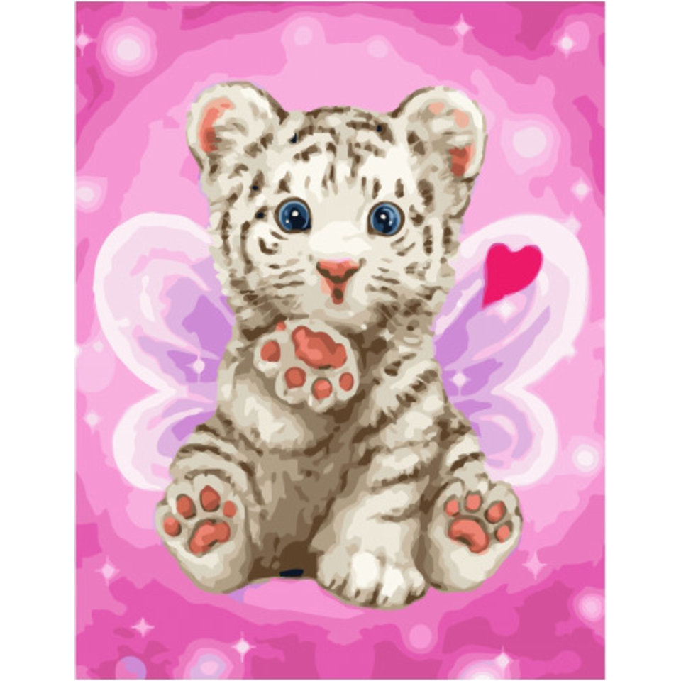 картина по номерам Крылатый тигренок 40х50см PK55019