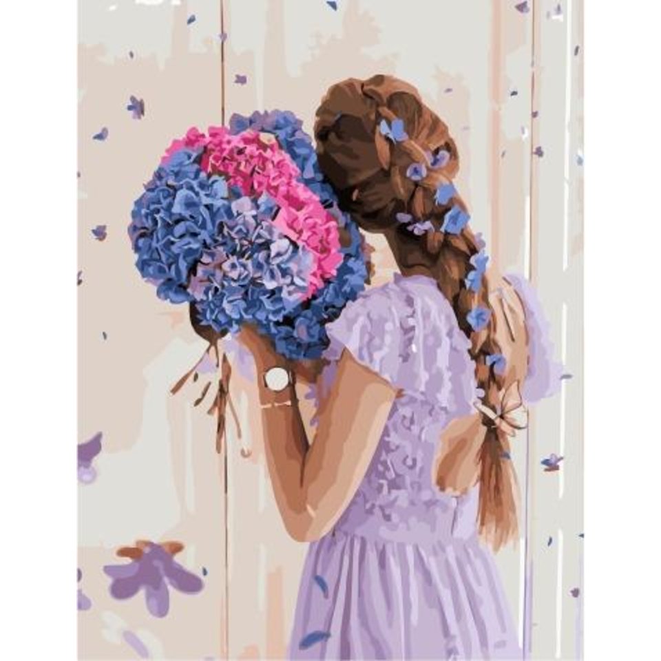 картина по номерам Цветочный акцент 40х50см GX34834