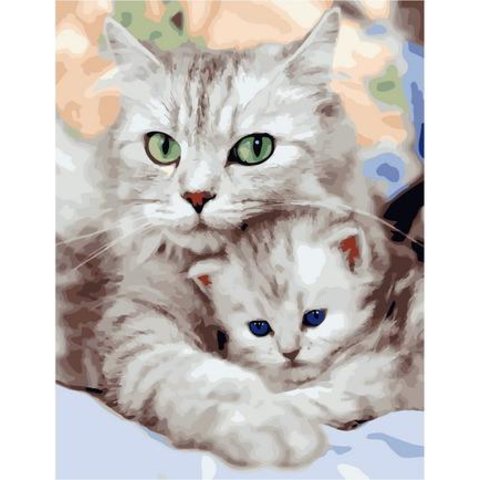 картина по номерам Заботливая мама 40х50см GX36536