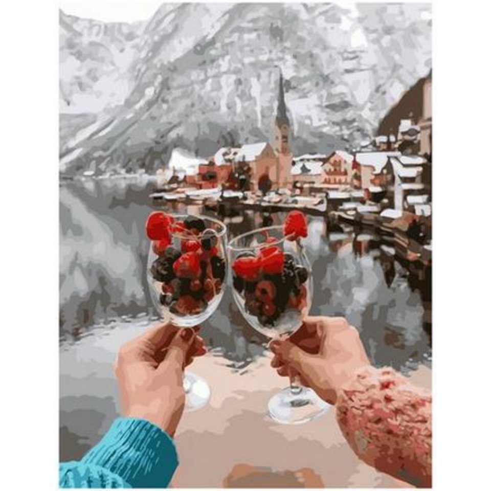 картина по номерам Ягодное удовольствие 40х50см PK68017